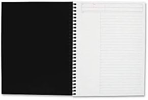 Cambridge 06122 Action Planner Side Bound Business Notebook, 7 1/2 x 9 1/2, Black, 80 Sheets