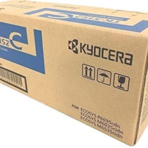 Kyocera 1T02NSCUS0 Model TK-5152C Cyan Toner Kit For use with Kyocera ECOSYS M3040idn, ECOSYS M3540idn and FS-2100DN Color Network Printers; Up to 10000 Pages Yield at 5% Average Coverage