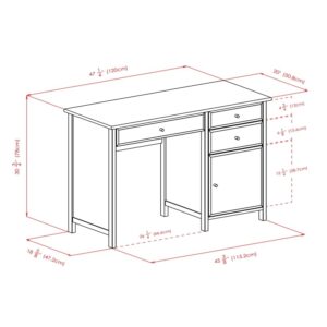 Winsome Wood Delta Home Office White