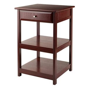 winsome delta home office, walnut