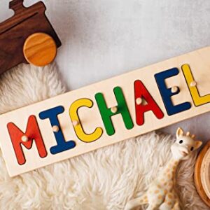 South Bend Woodworks Kids Personalized Wooden Name Puzzle – Up to 12 Characters