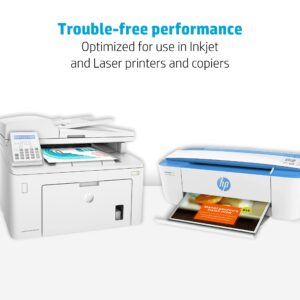 hp printer paper | 8.5 x 11 paper | premium 24 lb | 1 ream - 500 sheets | 100 bright | made in usa - fsc certified | 112400r