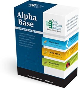 ortho molecular - alpha base premier packs - 60 ct