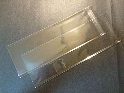 UNIQUEPACKING 100 Pcs 4x10 Clear Resealable Cello Cellophane Bags