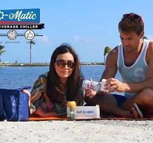 Chill-O-Matic Instant Beverage Cooler, Chill Drinks in 60 Seconds with this Portable Cooling Device - Perfect for Outdoor Activities and Parties