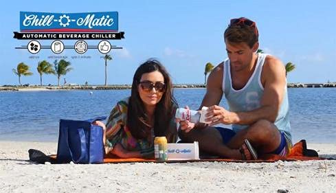 Chill-O-Matic Instant Beverage Cooler, Chill Drinks in 60 Seconds with this Portable Cooling Device - Perfect for Outdoor Activities and Parties