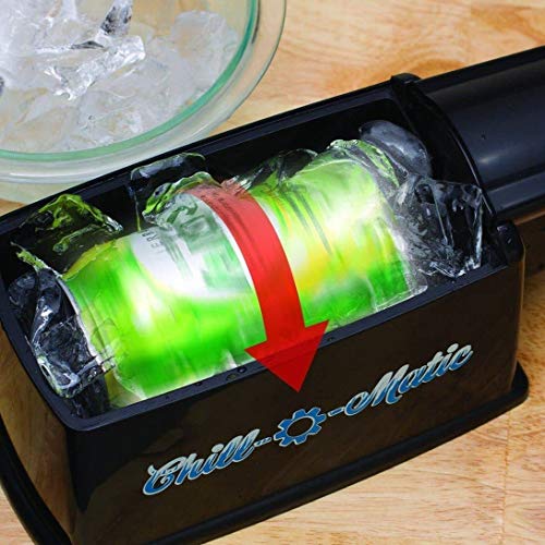 Chill-O-Matic Instant Beverage Cooler, Chill Drinks in 60 Seconds with this Portable Cooling Device - Perfect for Outdoor Activities and Parties