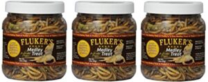 fluker labs sfk72021 bearded dragon medley treat food, (3 pack of 1.8-ounce)