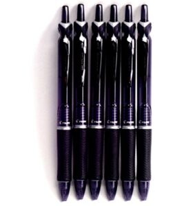 pilot acroball knock ballpoint pen, 0.7mm, black(bab-15f-bb),6 pens per pack (japan import) [komainu-dou original package]