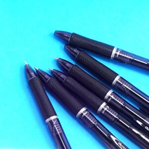 Pilot Acroball Knock Ballpoint Pen, 0.7mm, Black(BAB-15F-BB),6 pens per Pack (Japan Import) [Komainu-Dou Original Package]
