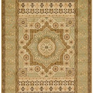 Unique Loom Palace Collection Area Rug - Saray (5' 1" x 8' Rectangle, Cream/ Light Brown)