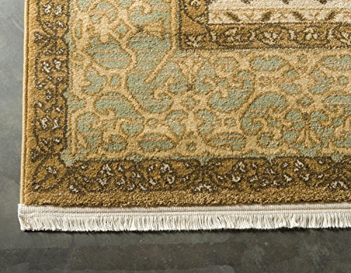 Unique Loom Palace Collection Area Rug - Saray (5' 1" x 8' Rectangle, Cream/ Light Brown)