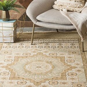 Unique Loom Palace Collection Area Rug - Saray (5' 1" x 8' Rectangle, Cream/ Light Brown)