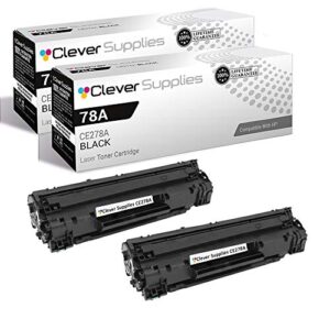 cs compatible toner cartridge replacement for hp ce278a black hp laserjet m1536 p1566 p1606 p1606dn m1530 m1530mfp m1536dnf pro m1536 pro m1536dnf 2 pack