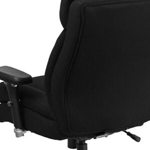 Flash Furniture HERCULES Series 24/7 Intensive Use Big & Tall 400 lb. Rated Black Fabric Executive Ergonomic Office Chair with Lumbar Knob