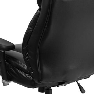 Flash Furniture HERCULES Series 24/7 Intensive Use Big & Tall 400 lb. Rated Black LeatherSoft Ergonomic Office Chair with Lumbar Knob