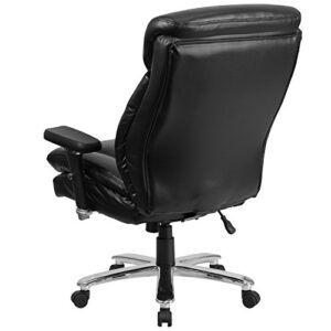 Flash Furniture HERCULES Series 24/7 Intensive Use Big & Tall 400 lb. Rated Black LeatherSoft Ergonomic Office Chair with Lumbar Knob