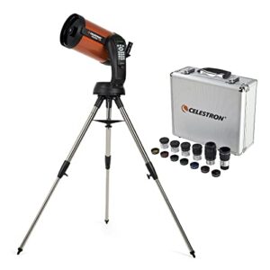 celestron nexstar 8se schmidt-cassegrain computerized telescope bundle with telescope eyepiece/filter accessory kit (2 items)