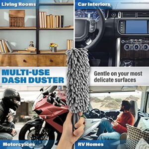 Car Duster Interior - Car Accessories for Women & Men Car Organization & Car Cleaning Supplies - Car Dashboard Cleaner for Car Detailing Car Must Haves - SUV & Car Essentials