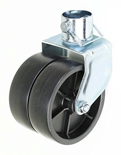 LIBRA New 6" Dual Trailer Swirl Jack Caster Wheel with Pin - 26038