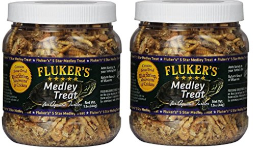Fluker Labs SFK72020 Aquatic Turtle Medley Treat Food, 1.5-Ounce (2 pack)