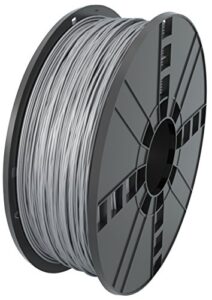 mg chemicals silver abs 3d printer filament, 1.75 mm, 1 kg spool