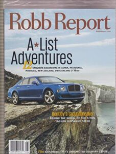 robb report magazine, august 2015