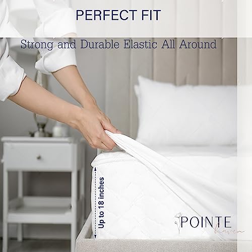 Pointehaven 100% Cotton Percale Sheets Twin Size - Printed Bed Sheet & Pillowcase Sets - Soft Cotton 3 Piece Bed Sheets Set - Fits Mattress 18 inches Deep Pocket - Color (Primavera, King)