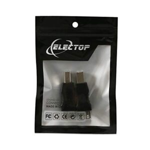 ELECTOP 2 Pack USB 2.0 A Female to USB B Print Male Adapter Converter