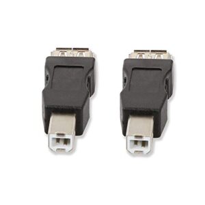 ELECTOP 2 Pack USB 2.0 A Female to USB B Print Male Adapter Converter