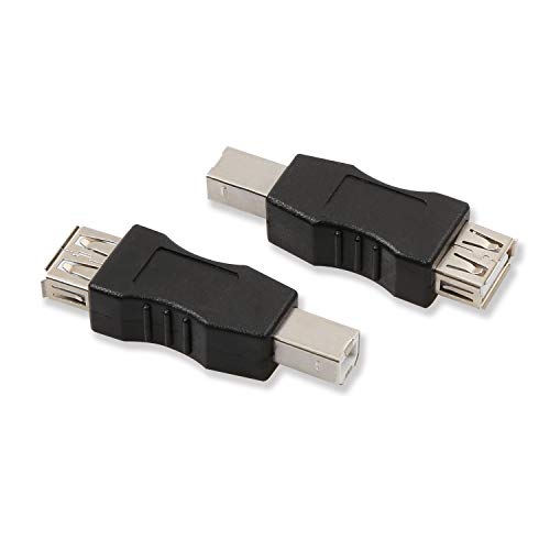 ELECTOP 2 Pack USB 2.0 A Female to USB B Print Male Adapter Converter