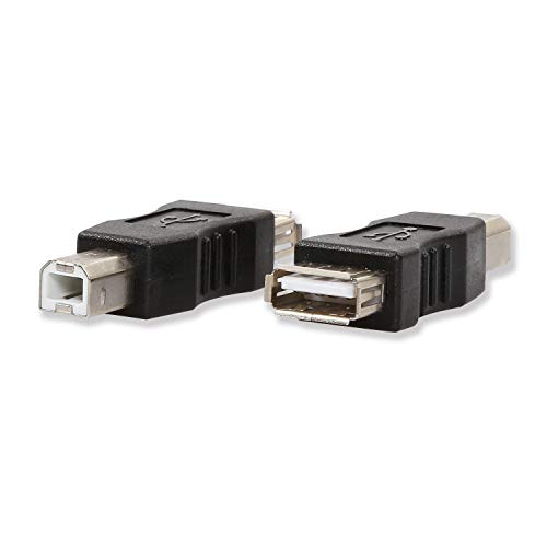 ELECTOP 2 Pack USB 2.0 A Female to USB B Print Male Adapter Converter