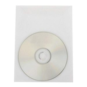 100 Clear CPP Movie Plastic Sleeves + 2 Disc Non-Woven Sleeves by StarTechDeals