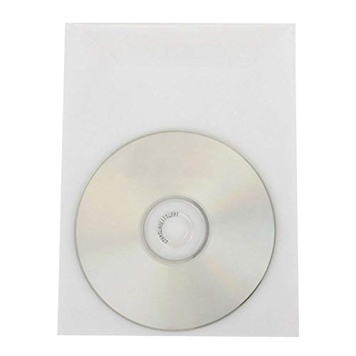 100 Clear CPP Movie Plastic Sleeves + 2 Disc Non-Woven Sleeves by StarTechDeals