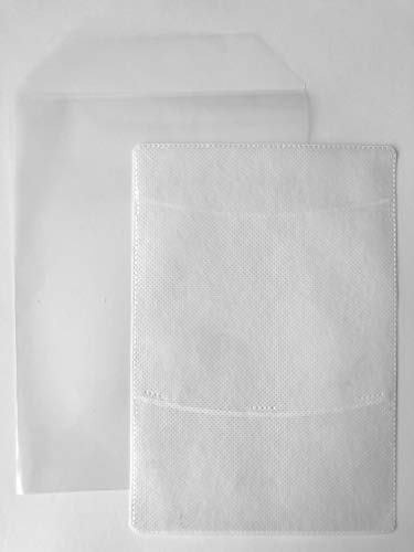 100 Clear CPP Movie Plastic Sleeves + 2 Disc Non-Woven Sleeves by StarTechDeals