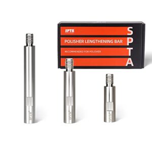 spta stainless steel rotary extension shaft set, 75mm,100mm,140mm, 5/8"-11 thread for rotary polisher,car polisher,polishing pads,backing plate electric polisher