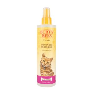 Burt's Bees for Pets Cat Natural Waterless Shampoo with Apple and Honey | Cat Waterless Shampoo Spray | Easy to Use Cat Dry Shampoo for Fresh Skin and Fur Without a Bath | Made in the USA, 10 Oz