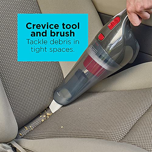 BLACK+DECKER Handheld Vacuum for Car, Corded, Grey (BDH1200NVAV)