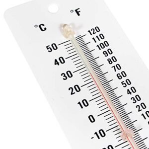 LEARNING ADVANTAGE Student Thermometers - Set of 10 - Dual-Scale - Mercury-Free - Easy To Read, Analog Desktop Thermometers for Indoor Labs and Rooms