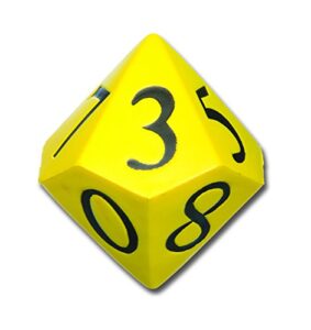 learning advantage - jumbo polyhedra die - 10 sides - large, foam dice for games - teach numbers, probability, addition and subtraction