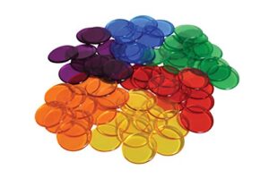 learning advantage - 0.75" transparent counters, set of 1000
