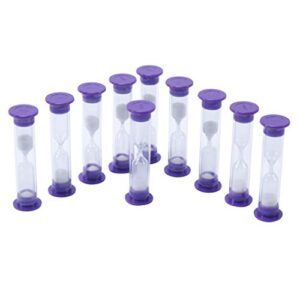learning advantage 3 minute sand timers, set of 10 - 7626