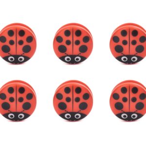 Kikkerland - Ladybug Bag Clips Set Of 6 - BC22 Red, One Size