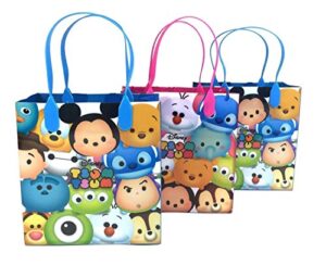 disney tsum tsum small reusable party favors goodie gift bags ( 12 bags)
