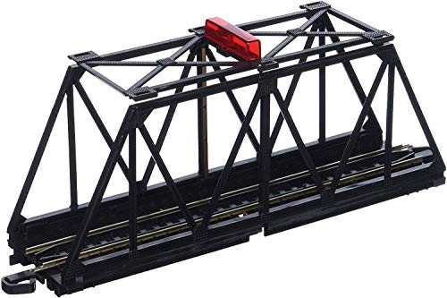 Bachmann Trains E-Z TRACK TRUSS BRIDGE with BLINKING LIGHT- HO Scale , Black