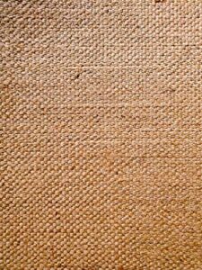 burlap canvas fabric natural fiber basket weave carpet / 48" wide/sold by the yard