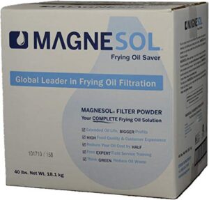 magnesol fryer filter powder by dallas group, deep fryer frypowder, save fryer oil, extend oil life, fry oil filtration, (1x40lb)