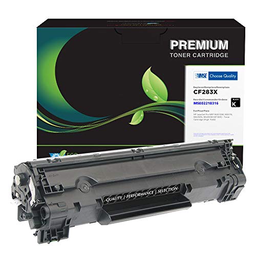 MSE Brand Remanufactured Toner Cartridge Replacement for HP CF283X (HP 83X) | Black | High Yield