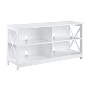 convenience concepts oxford tv stand, white