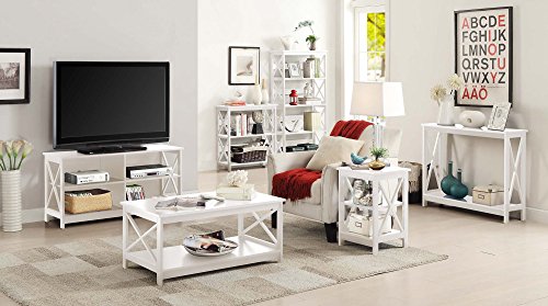 Convenience Concepts Oxford TV Stand, White